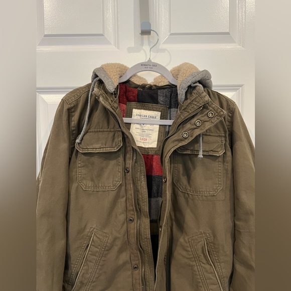 AMERICAN EAGLE OUTFITTERS ジャケット S/M ベージュ American Eagle Outfitters Coats & Jackets - Men | FASHIOLA.com